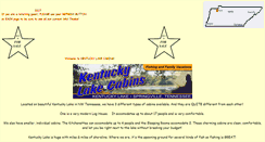 Desktop Screenshot of kentuckylakecabins.com
